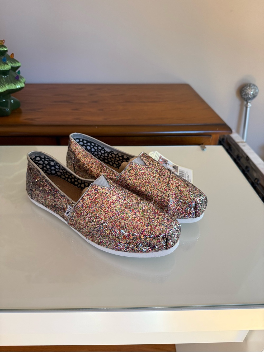 Toms Multicolor Glitter Classic Slip-Ons